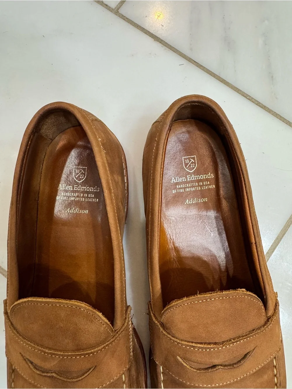 Allen Edmonds Brown Leather Loafers - SIZE 15